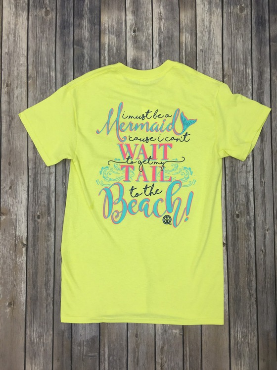 girlie girl originals must be a mermaid tee