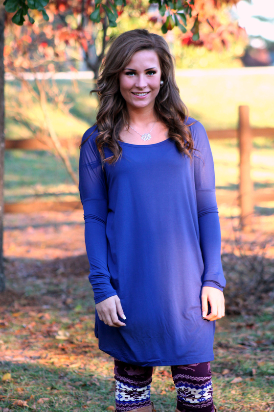 sapphire piko tunic